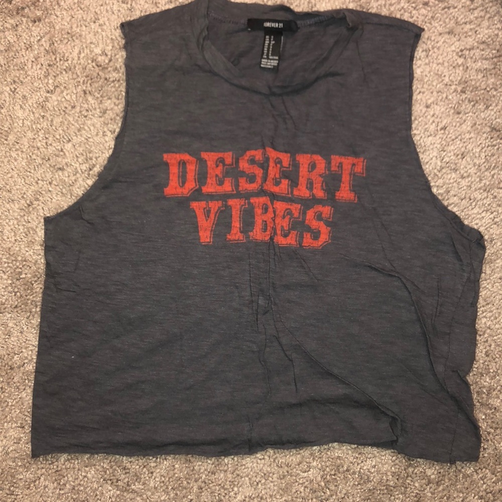 Forever 21 Deep Gray Crop Top